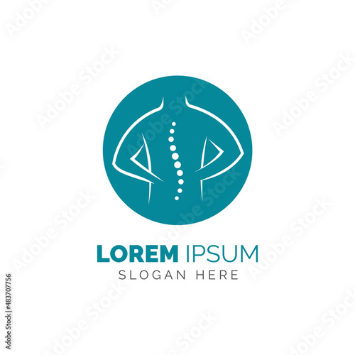 Chiropractic symbol vector icon design illustration template