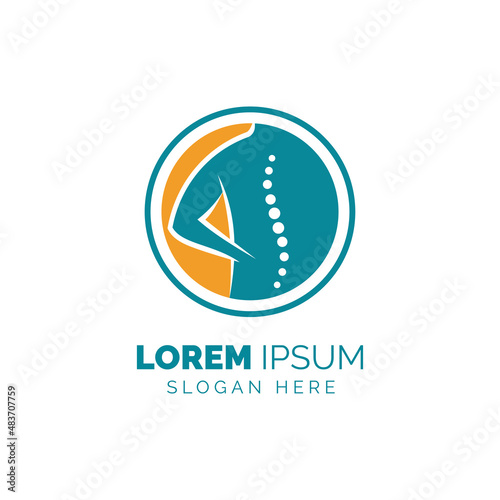 Chiropractic symbol vector icon design illustration template