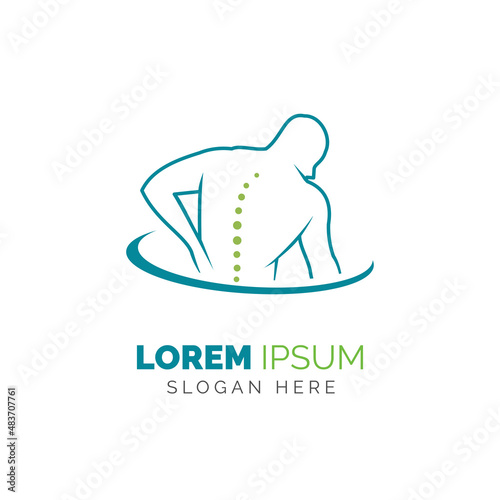 Chiropractic symbol vector icon design illustration template
