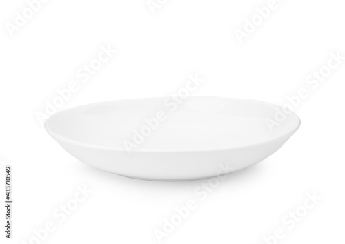 white plate isolated on white background