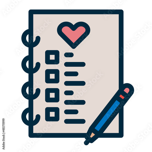 list two tone icon