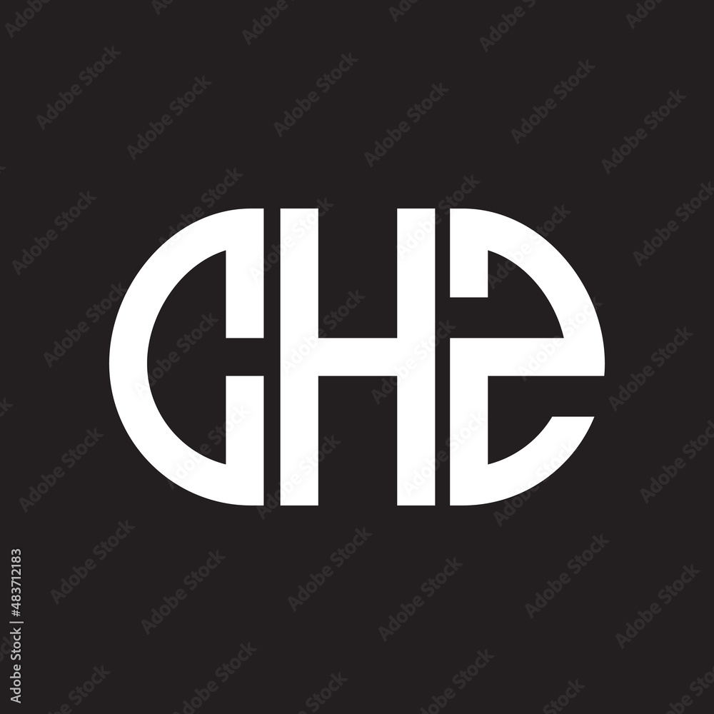 CHZ letter logo design on black background. CHZ creative initials letter logo concept. CHZ letter design. CHZ letter logo design on black background. CHZ creative initials letter logo concept. CHZ letter design.