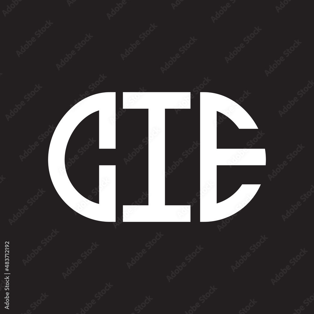 CIE letter logo design on black background. CIE creative initials letter logo concept. CIE letter design. CIE letter logo design on black background. CIE creative initials letter logo concept. CIE letter design.