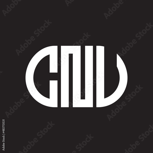 CNV letter logo design on black background. CNV creative initials letter logo concept. CNV letter design. photo