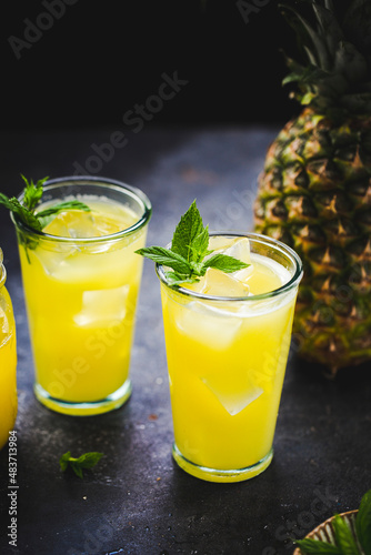Fresh Pineapple Juice with a pineapple photo