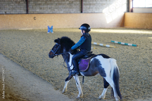 horse racing horse. Child riding pony. Equestrian. Farm. Dressage 