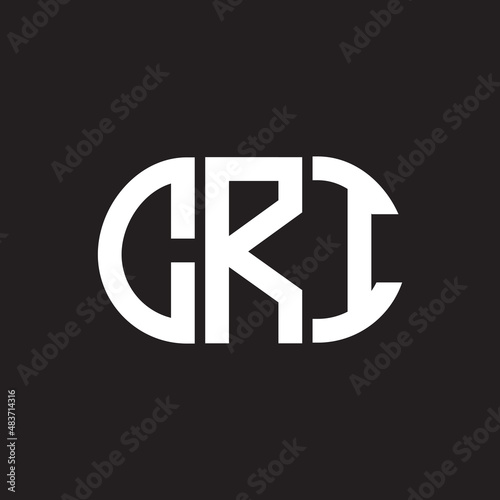 CRJ letter logo design on black background. CRJ creative initials letter logo concept. CRJ letter design.