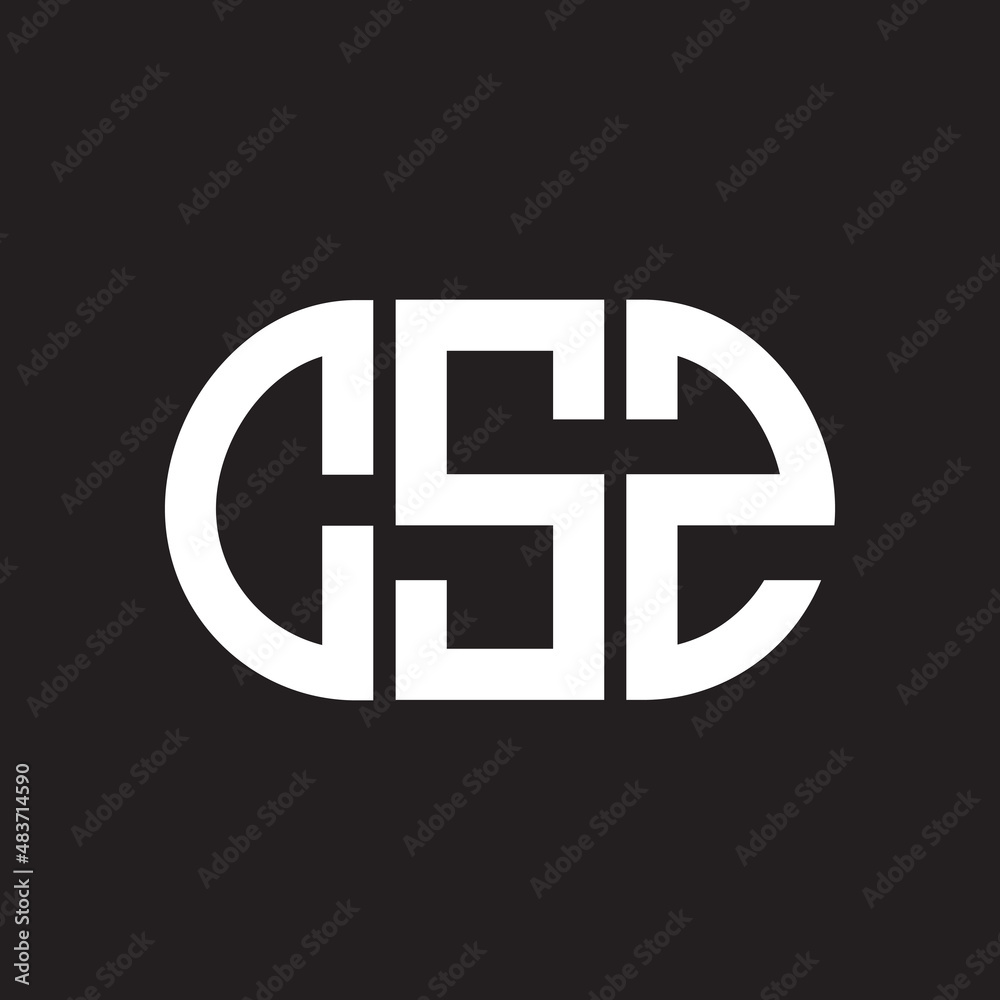 CSZ letter logo design on black background. CSZ creative initials letter logo concept. CSZ letter design. CSZ letter logo design on black background. CSZ creative initials letter logo concept. CSZ letter design.