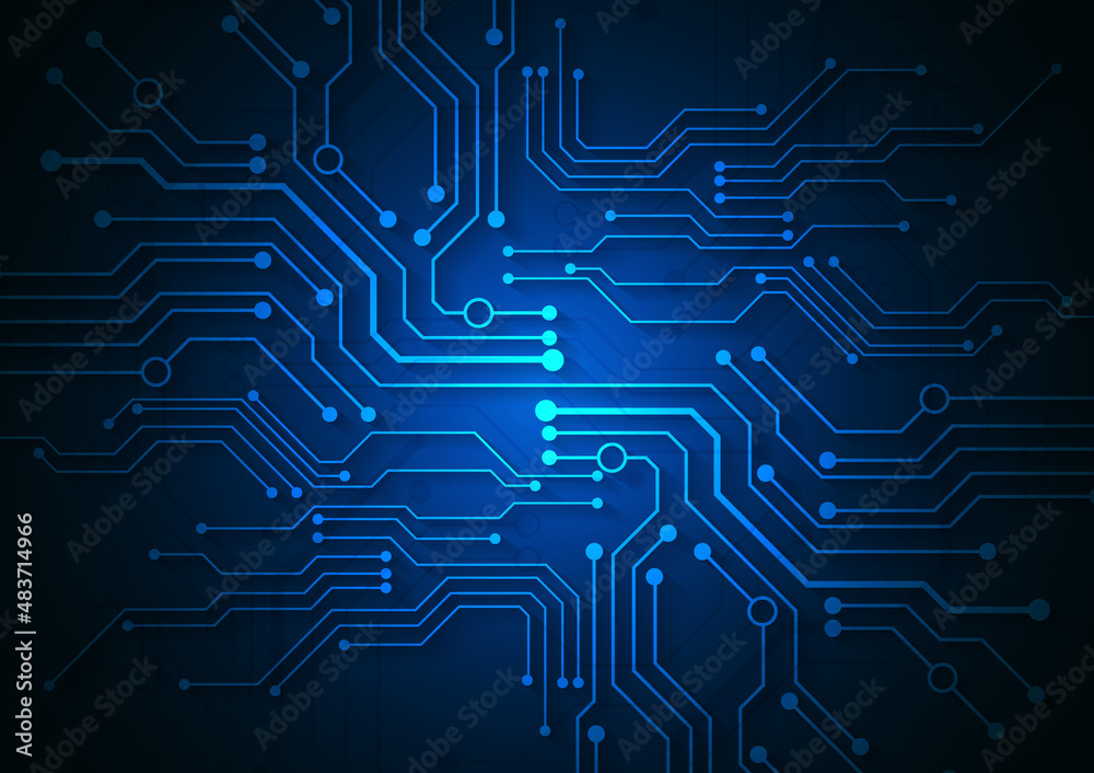 Circuit technology background with hi-tech digital