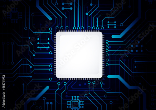 Circuit technology background with hi-tech digital
