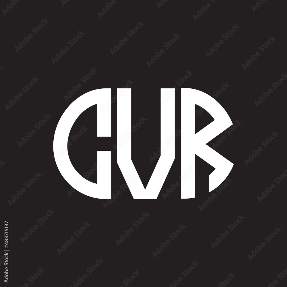 CVR letter logo design on black background. CVR creative initials letter logo concept. CVR letter design. CVR letter logo design on black background. CVR creative initials letter logo concept. CVR letter design.
