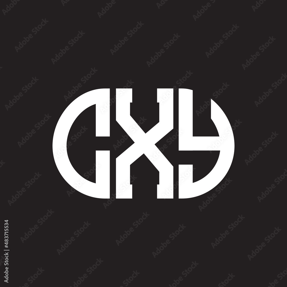 CXY letter logo design on black background. CXY creative initials letter logo concept. CXY letter design. CXY letter logo design on black background. CXY creative initials letter logo concept. CXY letter design.