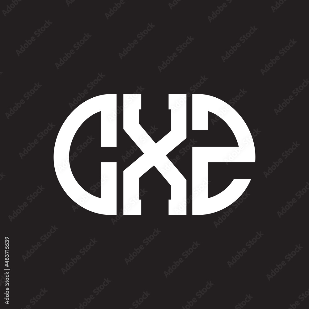 CXZ letter logo design on black background. CXZ creative initials letter logo concept. CXZ letter design. CXZ letter logo design on black background. CXZ creative initials letter logo concept. CXZ letter design.
