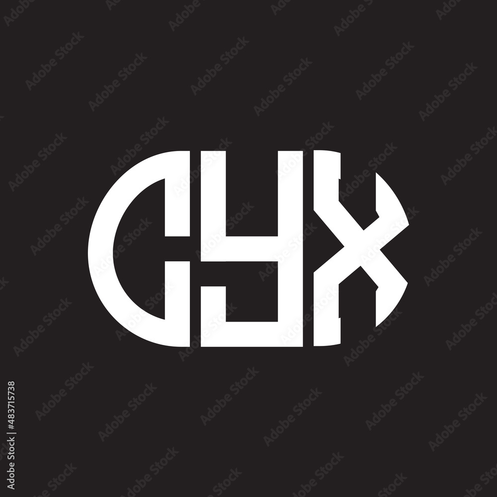 CYX letter logo design on black background. CYX creative initials letter logo concept. CYX letter design. CYX letter logo design on black background. CYX creative initials letter logo concept. CYX letter design.