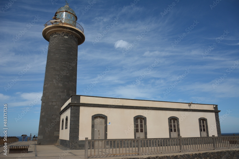 Lighthouse Faro Punta de Jandía at Fuerteventura, Canary