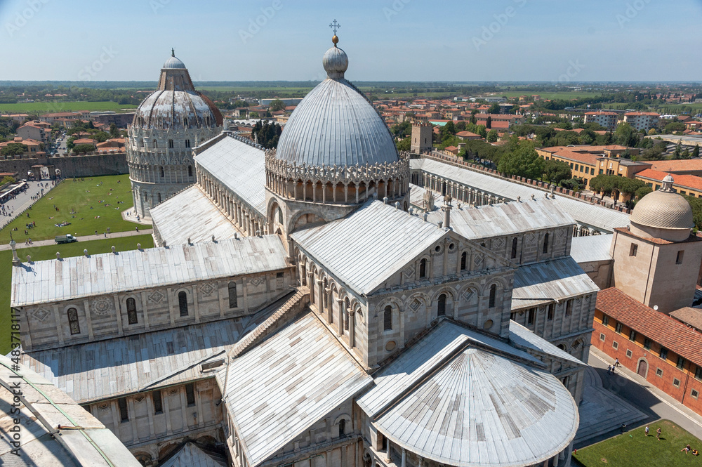 Pisa. Veduta dalla Torre Pendente della Cattedrale di Santa Maria Assunta