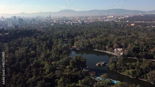 A 4K footage of the Chapultepec Forest in Mexico City, Mexico photo