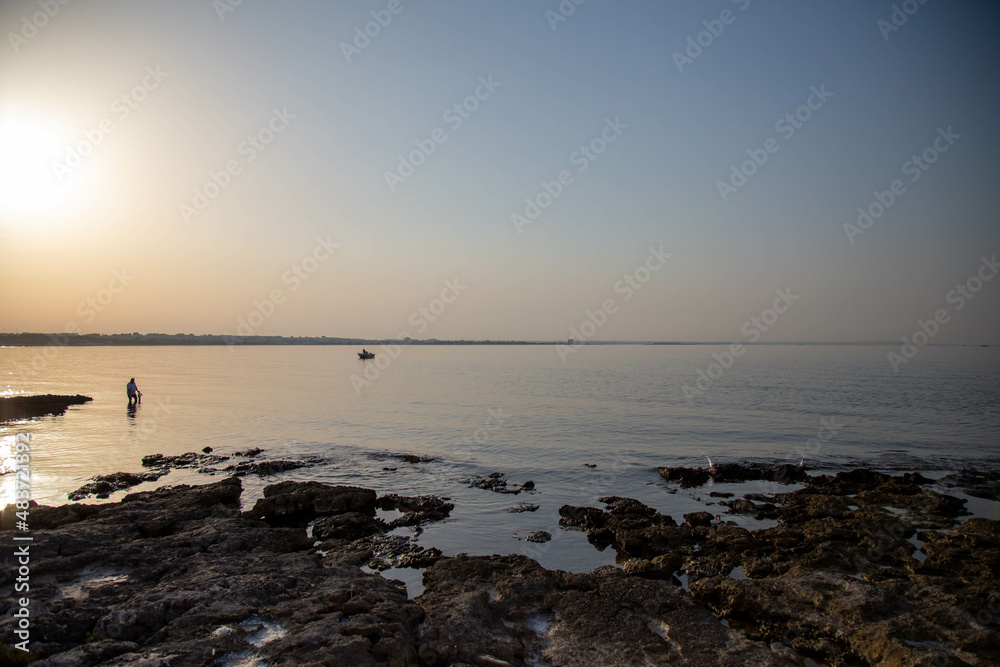 Fototapeta premium tramonto al mare