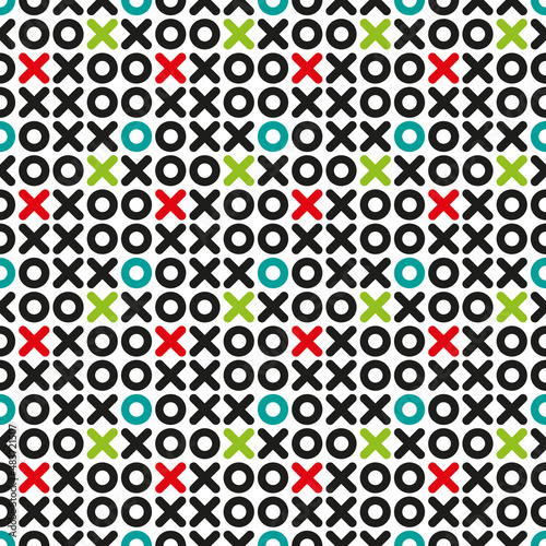 Seamless background with tic-tac-toe. Background for any use.