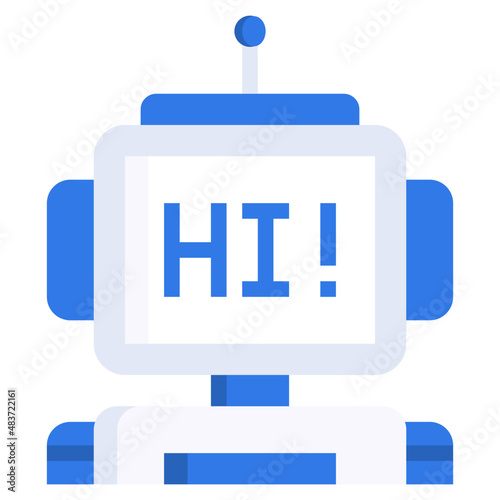 Chat Bot Flat