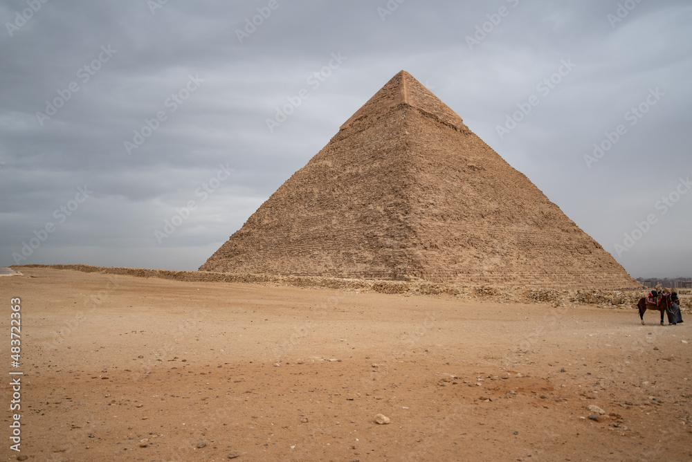 Pyramid of Khafre (also read as Khafra, Khefren) or of Chephren is the second-tallest and second-largest of the Ancient Egyptian Pyramids of Giza and the tomb of pharaoh Khafre (Chefren) Pyramid of Khafre (also read as Khafra, Khefren) or of Chephren is the second-tallest and second-largest of the Ancient Egyptian Pyramids of Giza and the tomb of pharaoh Khafre (Chefren)