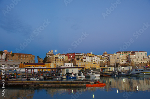 Termoli - Molise - View of the ancient village with its houses overlooking the port