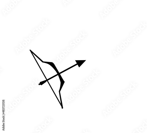 archery and bow icon vector design 