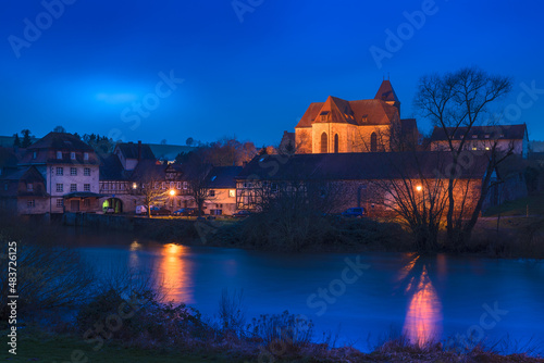 Kloster Haydau bei Nacht, Guxhagen