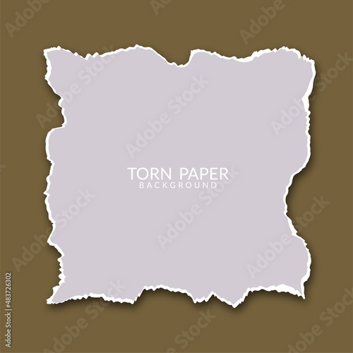 Torn paper piece design background