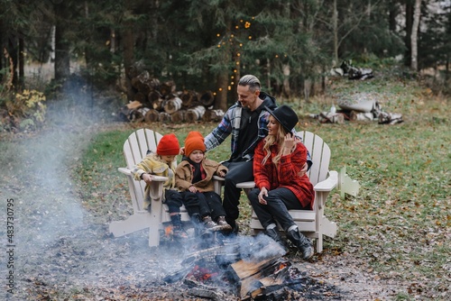 couple kissing. lovers tenderness steam white on path the forest romance stylish passionate by the campfire in the forest picnic fire romance photo