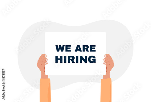 We are hiring, join our team illustration