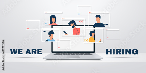 We are hiring, join our team illustration