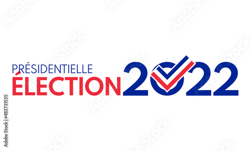 french presidential election 2022, vector banner or social media post template