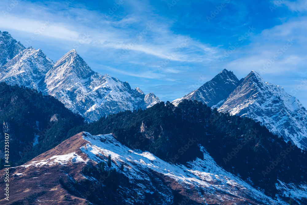 Beautiful landscape of snow mountains Beautiful landscape of snow mountains