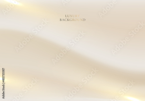 Abstract background fabric crease beige brown smooth color luxury style