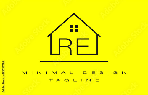 RE real estate Business Logo 