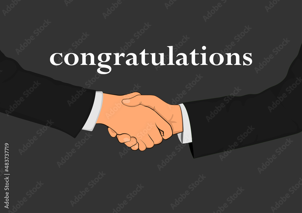 Drawing Graphics hand two businesspeople shaking hands concept successful negotiation for business Drawing Graphics hand two businesspeople shaking hands concept successful negotiation for business