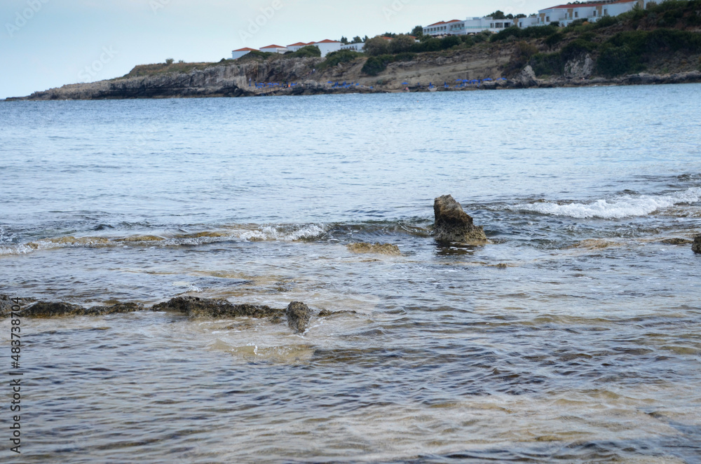 Fototapeta premium rock cost of the sea