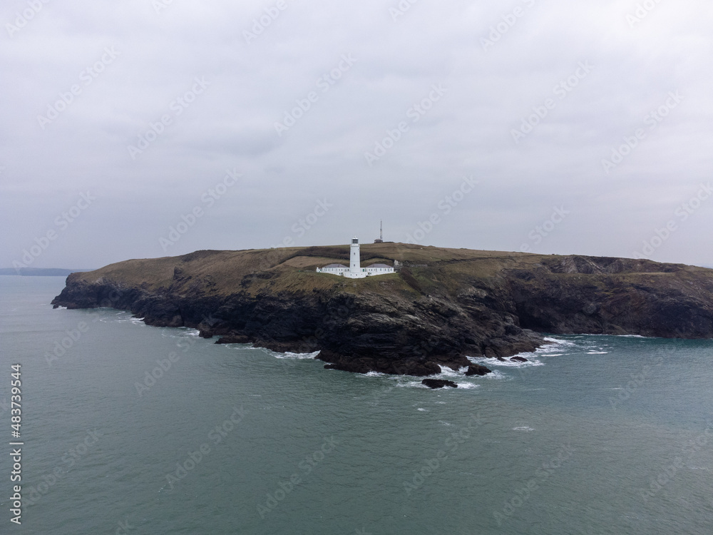 Trevose head lighthouse cornwall england uk 