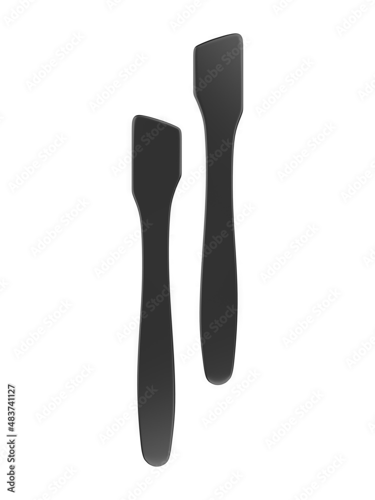 Blank Cosmetic Spatula template for mockup and branding, 3d render illustration. Blank Cosmetic Spatula template for mockup and branding, 3d render illustration.