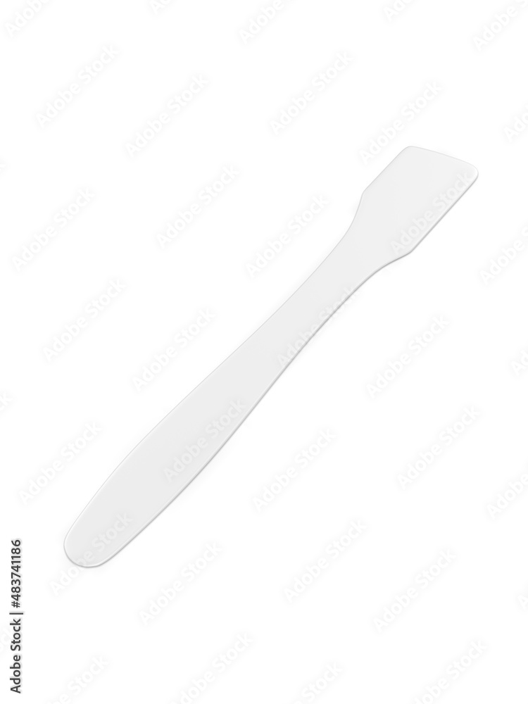 Blank Cosmetic Spatula template for mockup and branding, 3d render illustration.