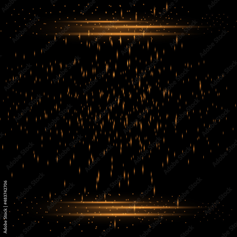 Elegant particle background. Glitter particles on black background ...