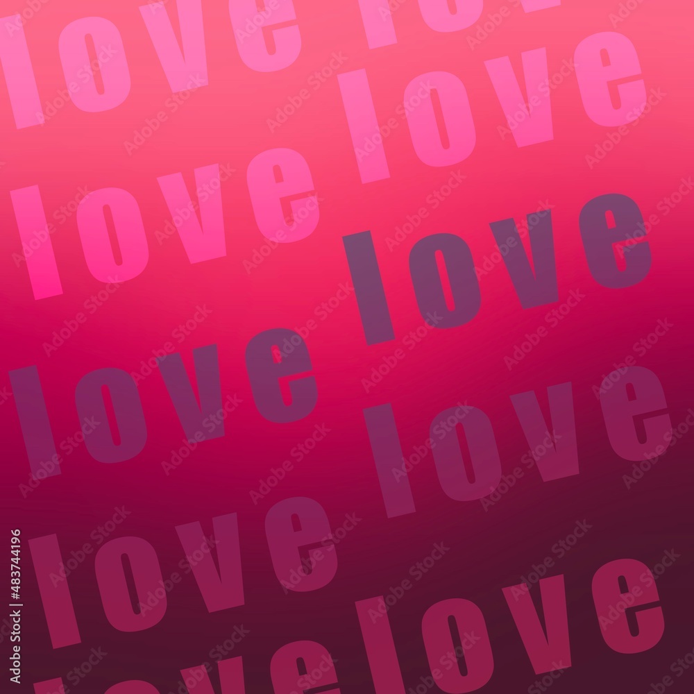 Valentine's Day background. The inscription LOVE, on a pink background. Banner, postcard Valentine's Day background. The inscription LOVE, on a pink background. Banner, postcard