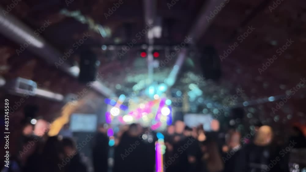 Celebration party at nightclub, bar or restaurant. Blur crowd people at holiday. Celebration party at nightclub, bar or restaurant. Blur crowd people at holiday.