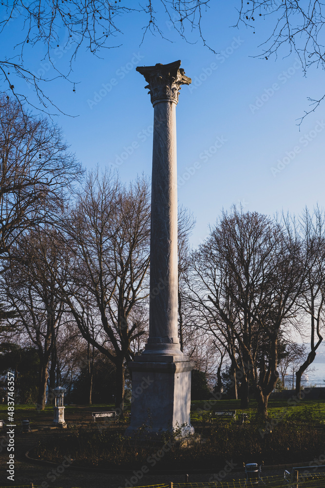 The Column of the Goths  is a Roman victory column dating to the third or fourth century A.D. It stands in what is now Gülhane Park, Istanbul, Turkey.