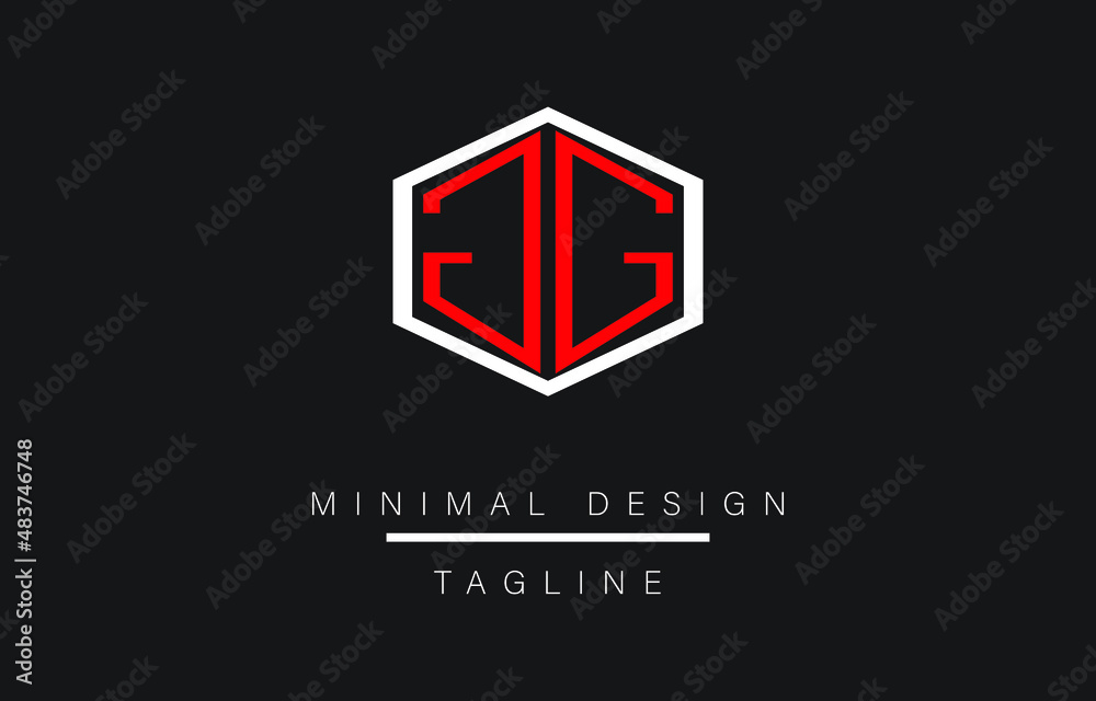 GG Minimal Art Vector Illustration GG Minimal Art Vector Illustration