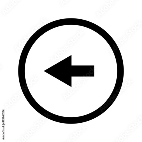 Free Download Arrow icon in a round circle. Vector. - GFXLoad