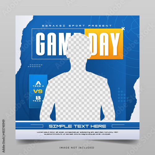 sport social media banner template