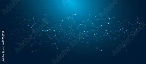 sfondo, molecole, particelle, scienza