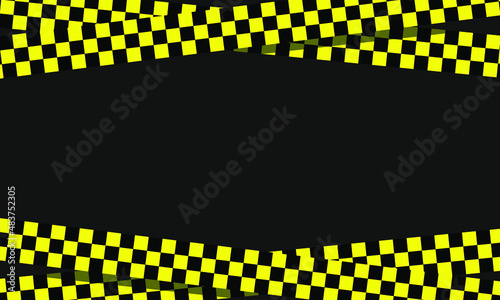 vector police line. black or grey backgrund. no crossing line. design with copy space
